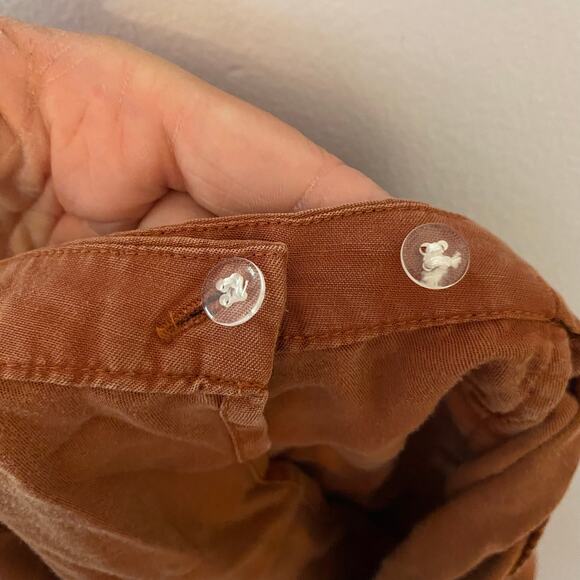 Toad & Co Women's size Small Brown Mini Wrap Skirt Tencel Lightweight Casual - Picture 6 of 9